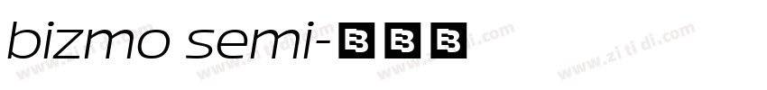 bizmo semi字体转换